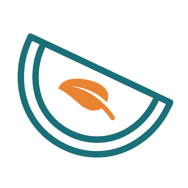 Icon of a large watermelon slice, representing high-volume, low-calorie fruits for weight loss.