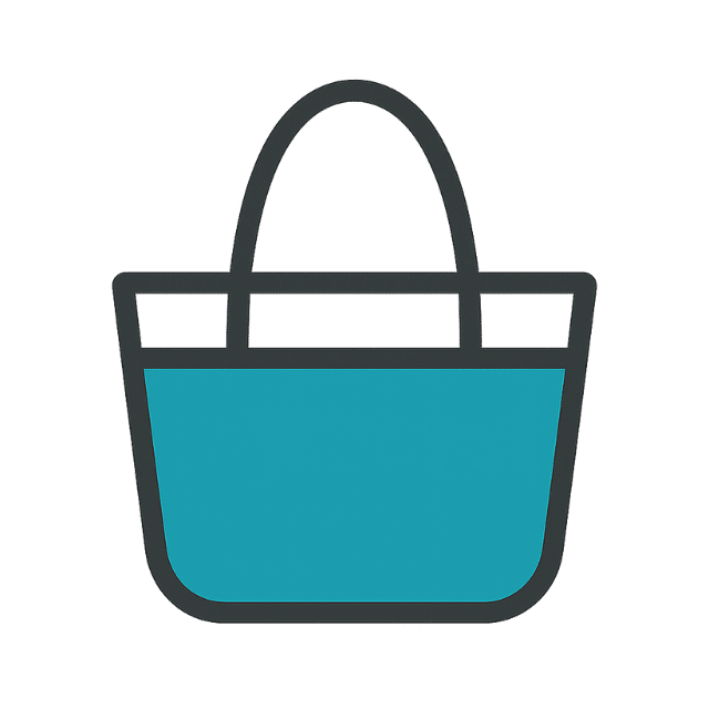 Tote-style gym bag icon for women - NatFitPro branding